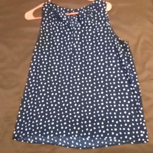 White polka dot tank blouse